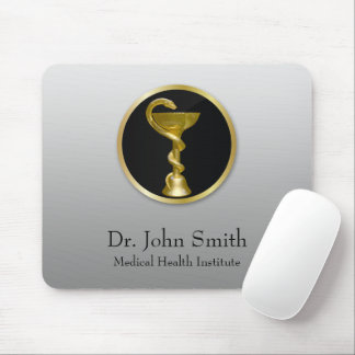 Mousepad Profissional Dourado de Bowl de Higieia Médica