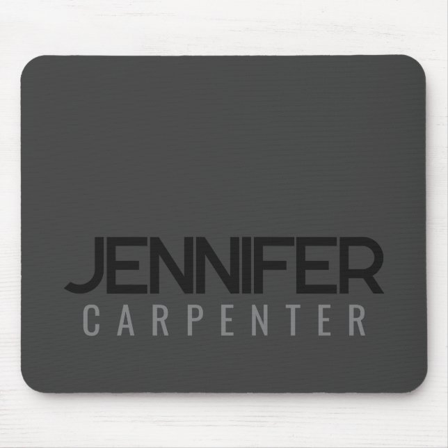 Mousepad Profissional elegante moderno minimalista adiciona (Frente)