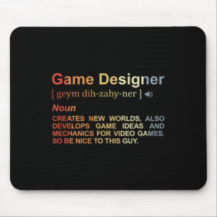 Mousepad Programador de Jogo Definição do Designer de Jogo
