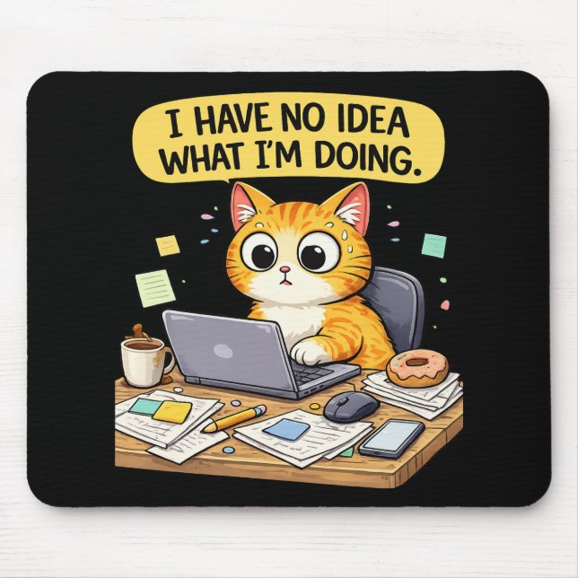 Mousepad Programador gato (Frente)