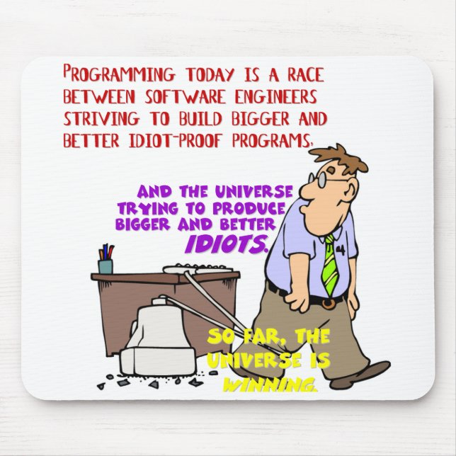 Mousepad Programadores contra o universo (1) (Frente)