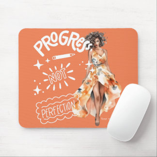 Mousepad Progresso não perfeição empresária elegante