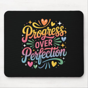 Mousepad Progresso Sobre Perfeição De Volta à Escola Profes