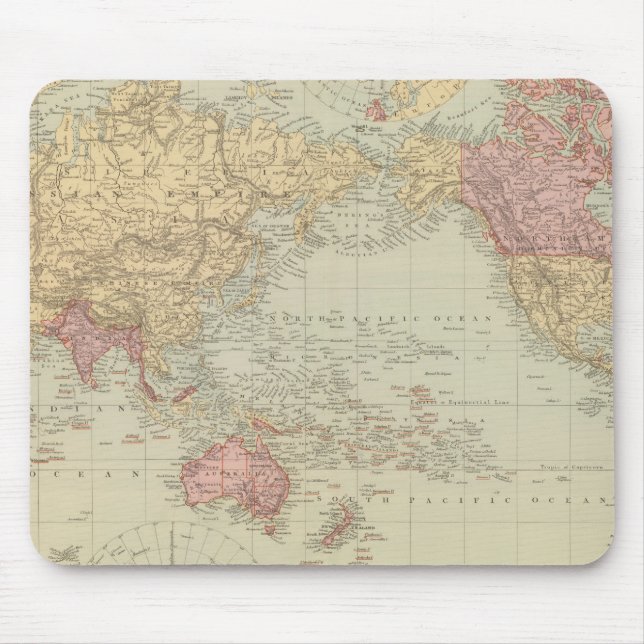 Mousepad Projeção do World Mercator 2 (Frente)