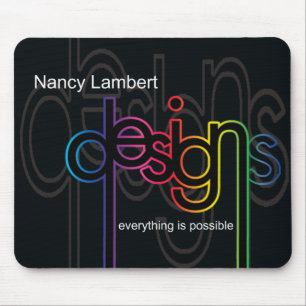 Mousepad Projete o logotipo do design de Nancy Lamberto