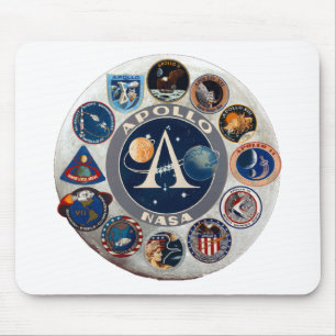 Mousepad Projeto Apollo: O logotipo composto