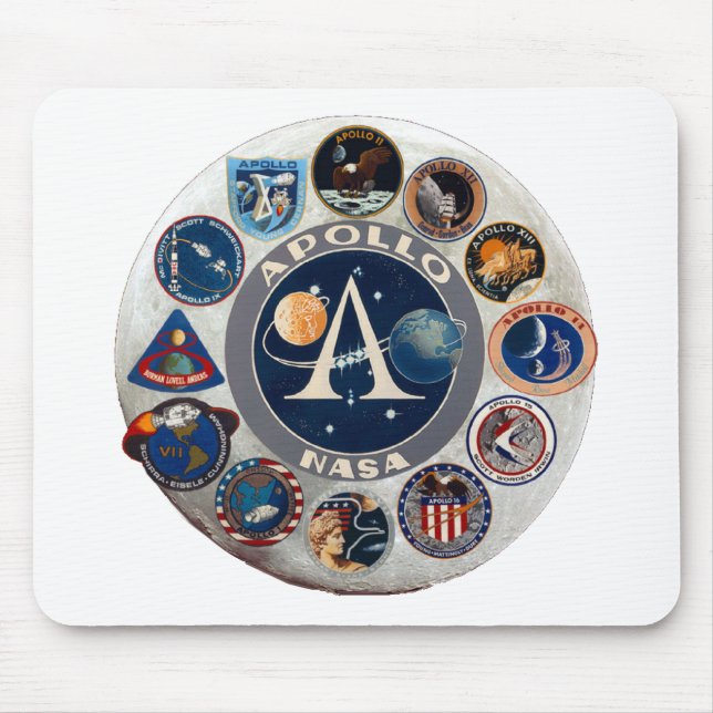 Mousepad Projeto Apollo: O logotipo composto (Frente)