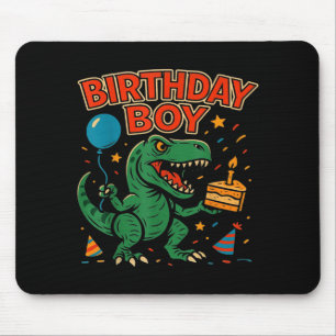 Mousepad Projeto de celebração de aniversário de dinossauro