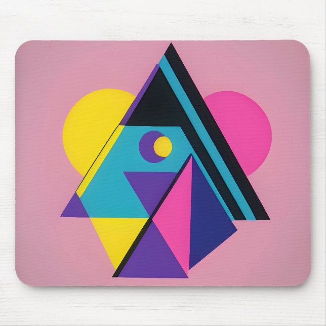 Mousepad Projeto de Memphis Design (Frente)