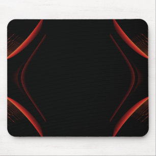 Mousepad Projeto do abstrato do vermelho e do preto