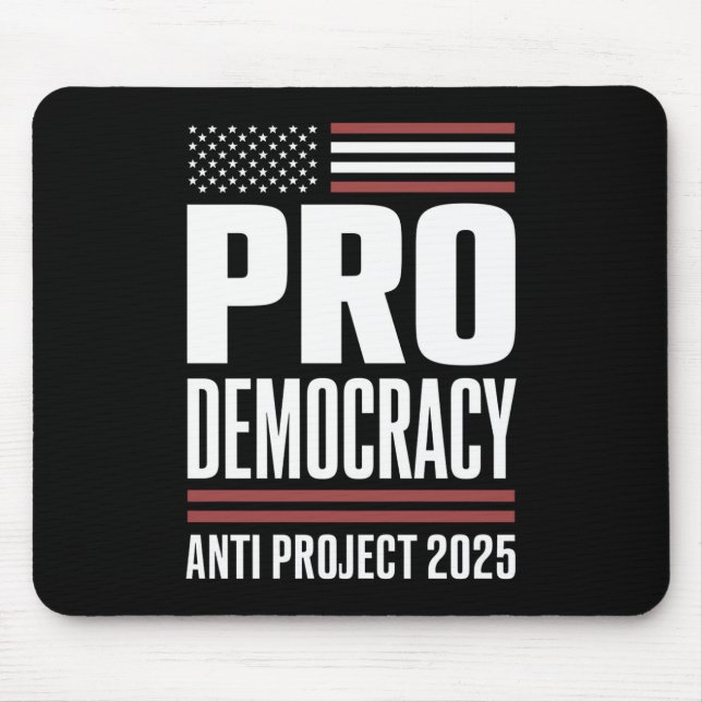 Mousepad Projeto Pro Democracy Anti 2025 Trump 2025 (Frente)