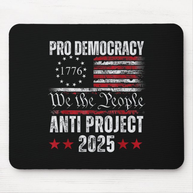 Mousepad Projeto Pro Democracy Anti Project 2025 Parar Proj (Frente)