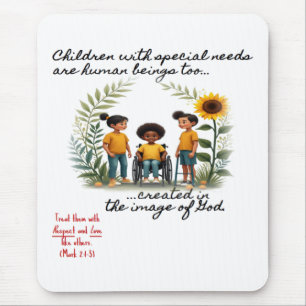 Mousepad Promoção de crianças com necessidades especiais de