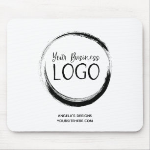 Mousepad Promocional de logotipos para empresas brancas e p