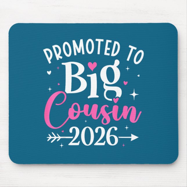 Mousepad Promoted To Big Cousin 2026 Cousin Baby Announceme (Frente)