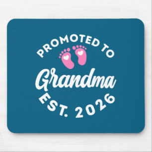 Mousepad Promovida a avó est. 2026 anúncio de bebê para