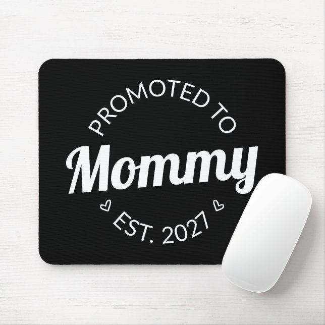 Mousepad Promovida a Mamãe Est 2027 Anúncio de Nova Mamãe I (Com mouse)