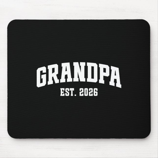 Mousepad Promovido a Avô Est. 2026 Avô Bebê Ann (Frente)