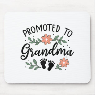 Mousepad Promovido à vovó - Engraçado Primeiro neto Annou