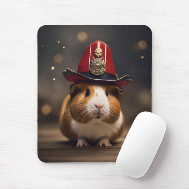 Mousepad Pronta para salvamento: guincho em chapéu de bombe (Com mouse)