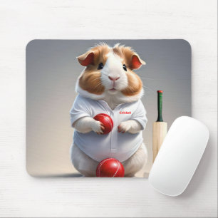 Mousepad Prontos Para O Cricketer De Porcos-Guineenses