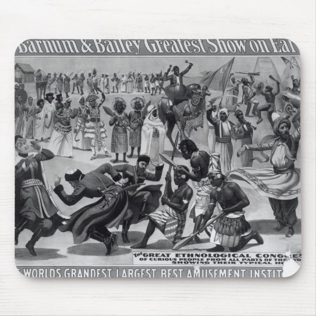Mousepad Propaganda de poster, 'o Barnum e o Bailey (Frente)