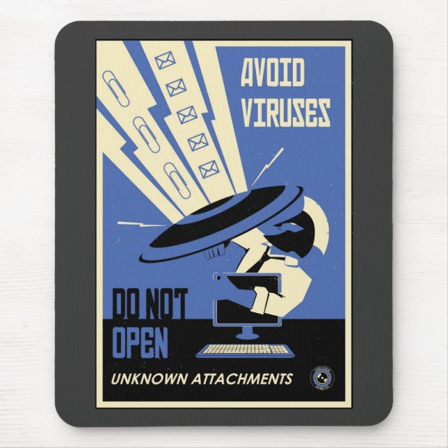 Mousepad Propaganda do escritório: Transferências (azuis) (Frente)