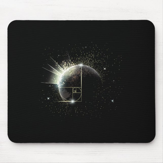 Mousepad Proporção Áurea Fibonacci Professor de Matemática  (Frente)