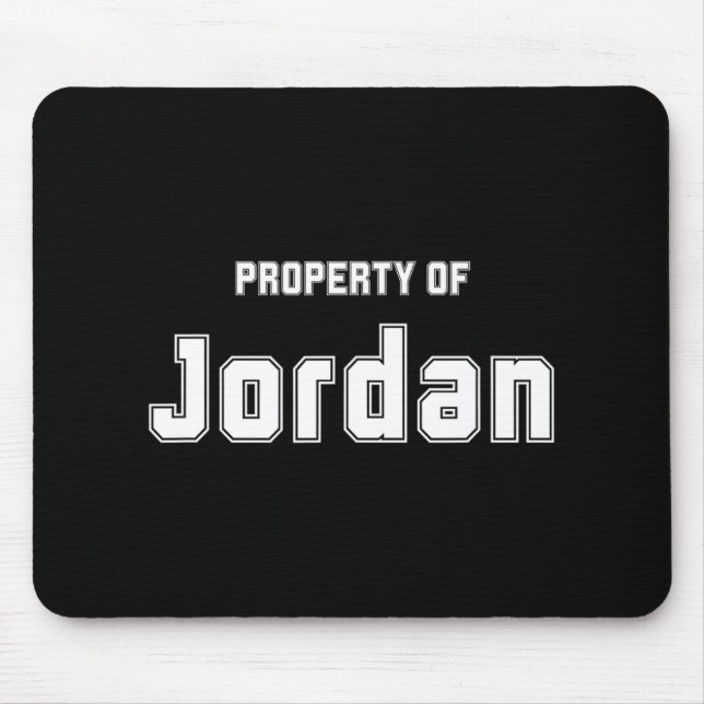 Mousepad Propriedade Da Bachelorette Funny Jordan Gifts Par (Frente)