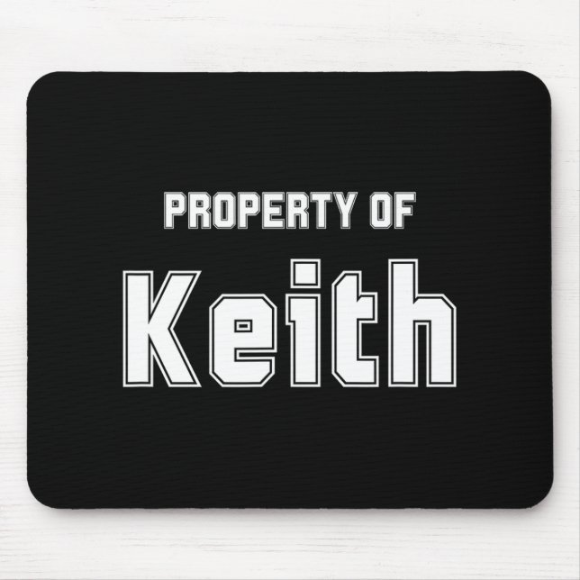 Mousepad Propriedade De Keith Funny Bachelorette Gifts Para (Frente)
