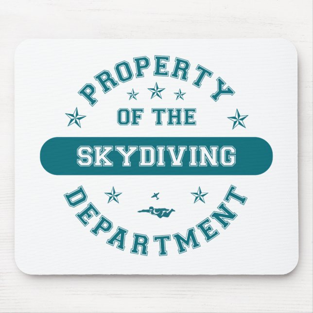 Mousepad Propriedade do departamento de Skydiving (Frente)