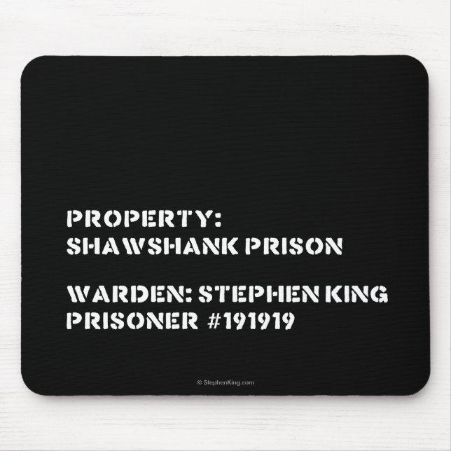 Mousepad Propriedade: Prisão de Shawshank (Frente)