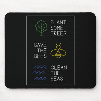 Mousepad Proteção Ambiental Dizendo, Plantar Árvores, Salva