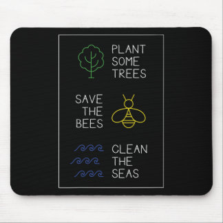 Mousepad Proteção Ambiental Dizendo, Plantar Árvores, Salva