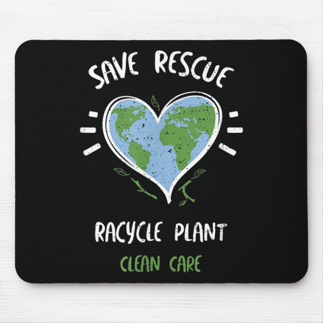 Mousepad Proteção Ambiental_ Salvar Racycle de Emergência P (Frente)