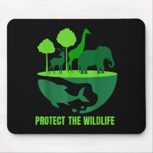 Mousepad Proteger a vida selvagem _ conservação da natureza