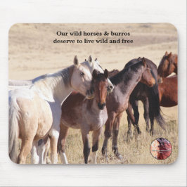 Mousepad Proteja nossos cavalos selvagens