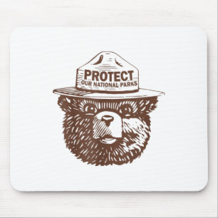 Mousepad Proteja o nosso Parque Nacional do Urso Gráfico de