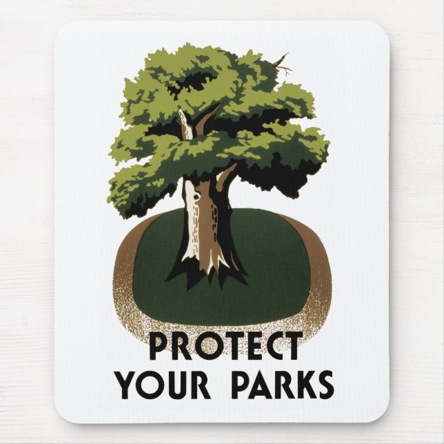 Mousepad Proteja seus parques (Frente)