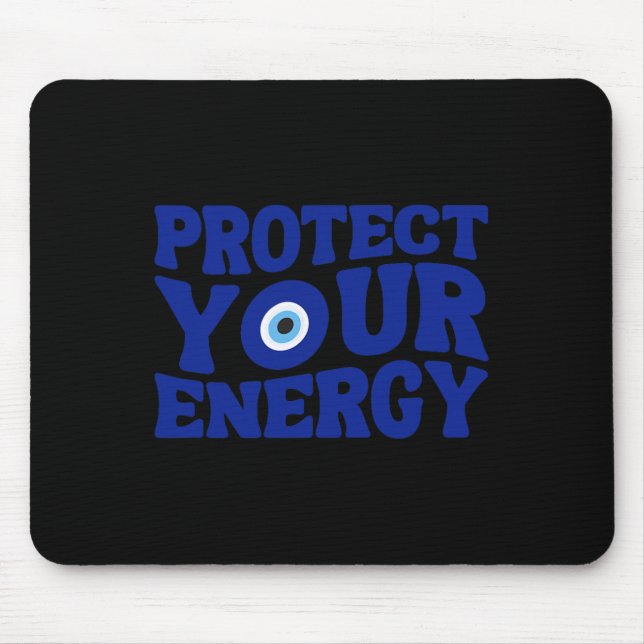 Mousepad Proteja Sua Energia Olho do Mal Espiritual Vibraçõ (Frente)