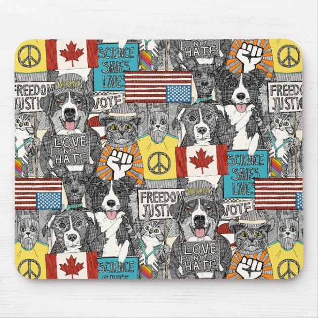 Mousepad protesto de estimação (Frente)