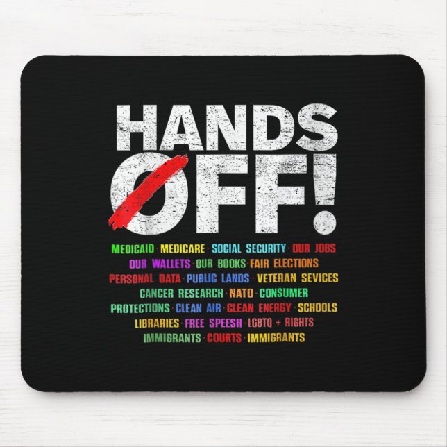 Mousepad Protesto Mão-de-Mão das Mulheres no Vombro (Frente)