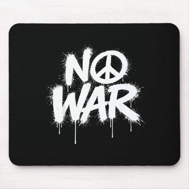 Mousepad Protestos pela Paz na Guerra Dia da Independência  (Frente)