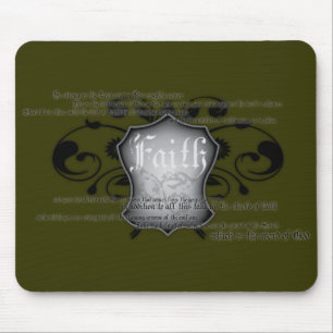 Mousepad Protetor do mousemat da fé (armadura do deus)