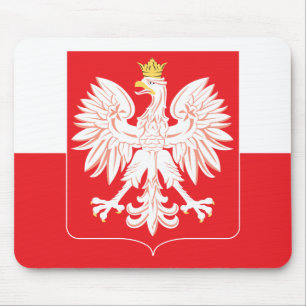 Mousepad Protetor polonês do vermelho de Eagle