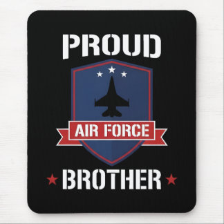 Mousepad Proud Air Force Military Brother Crest Emblem