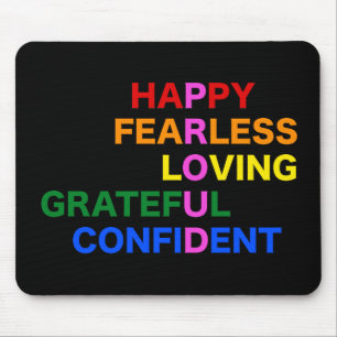 Mousepad PROUD Tapete de Mouse Preto Brilhante