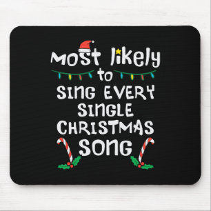 Mousepad Provavelmente Cante Todos Os Jogos Da Família Xmas