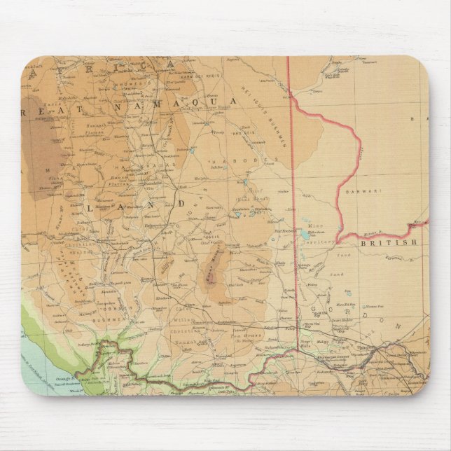Mousepad Província de Cabo, Transvaal, troço ocidental (Frente)