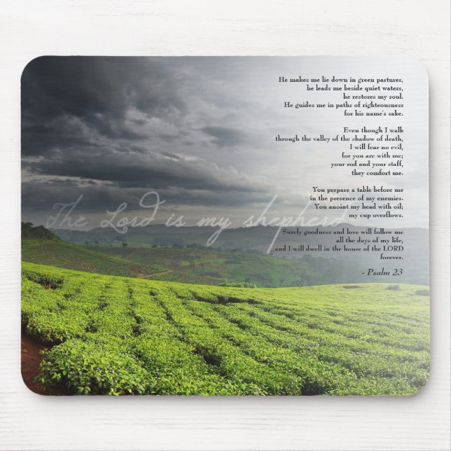 Mousepad Psalm 23 & Vines Suportes de Mouse (Frente)